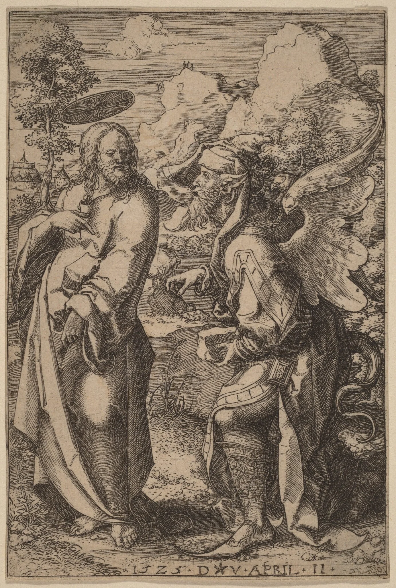 The Temptation of Christ, detail