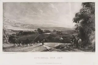 AUTUMNAL SUN SET, by John Constable, 1831