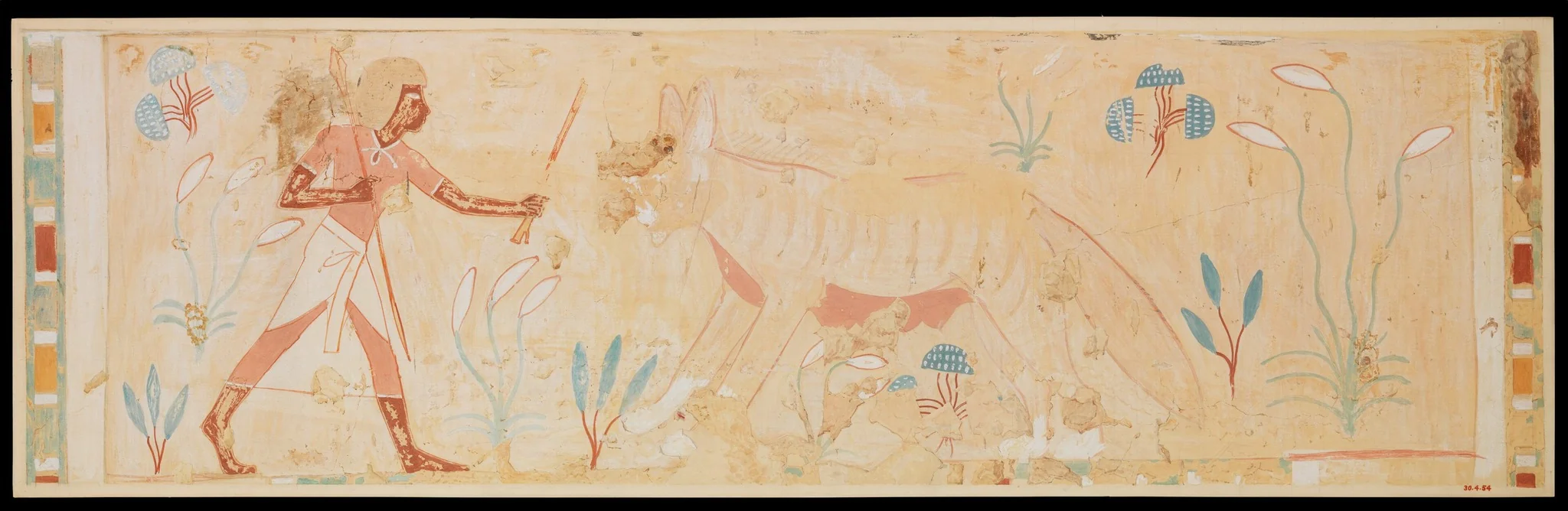 Man Confronting a Hyena, Tomb of Amenemhab, detail