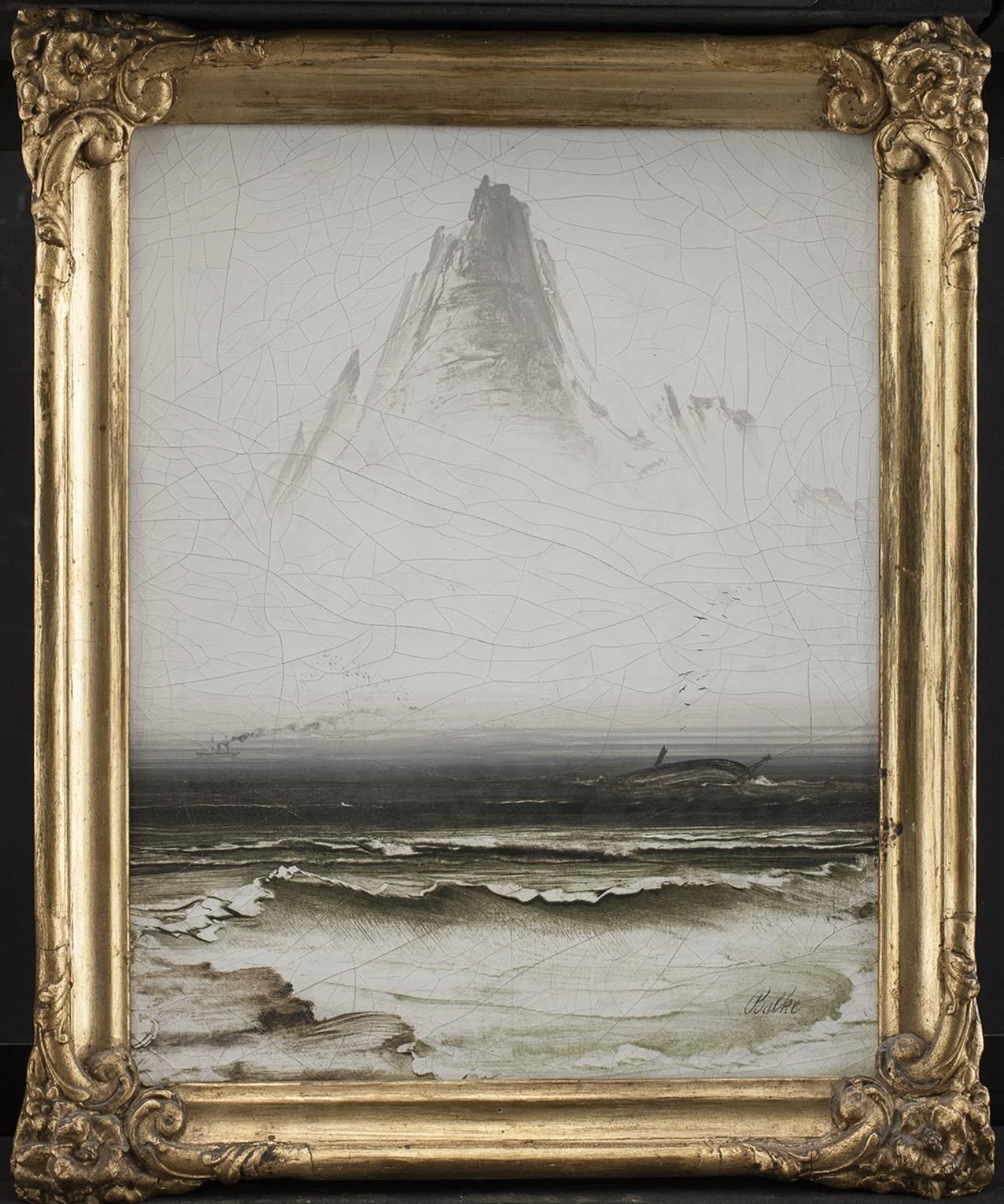 Mount Stetind in Fog, detail