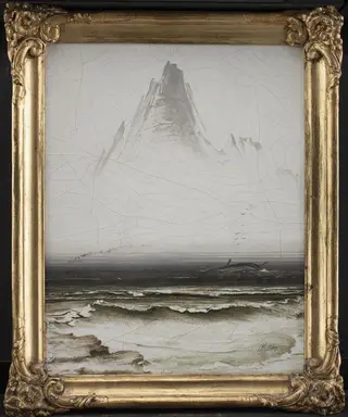 Mount Stetind in Fog, by Peder Balke, unspecified, 1854