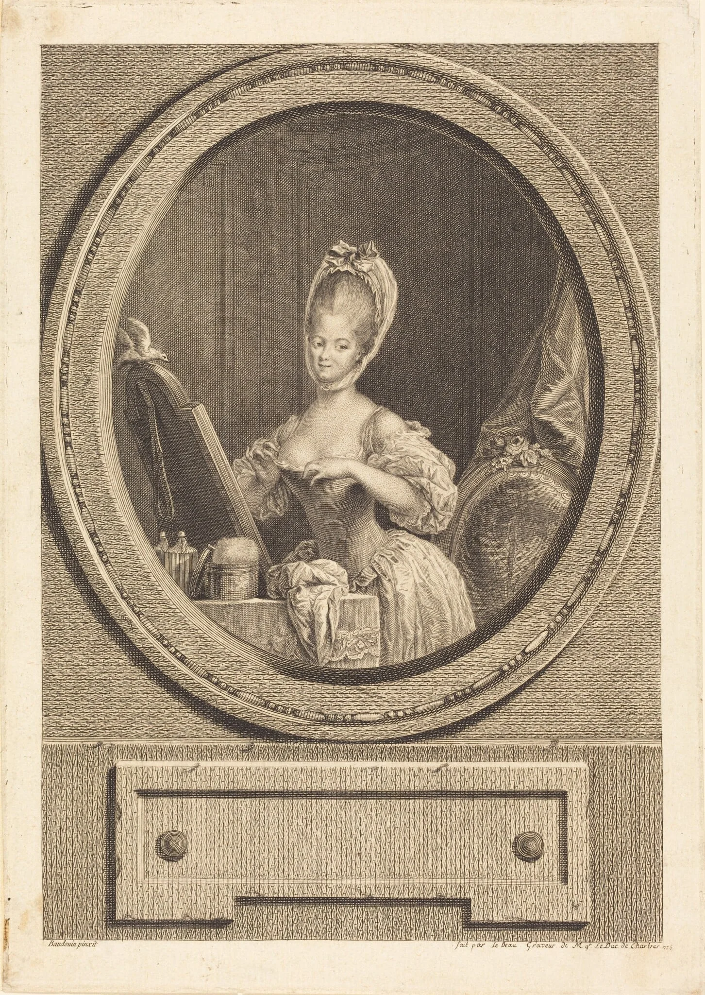 Sa taille est ravissante, detail