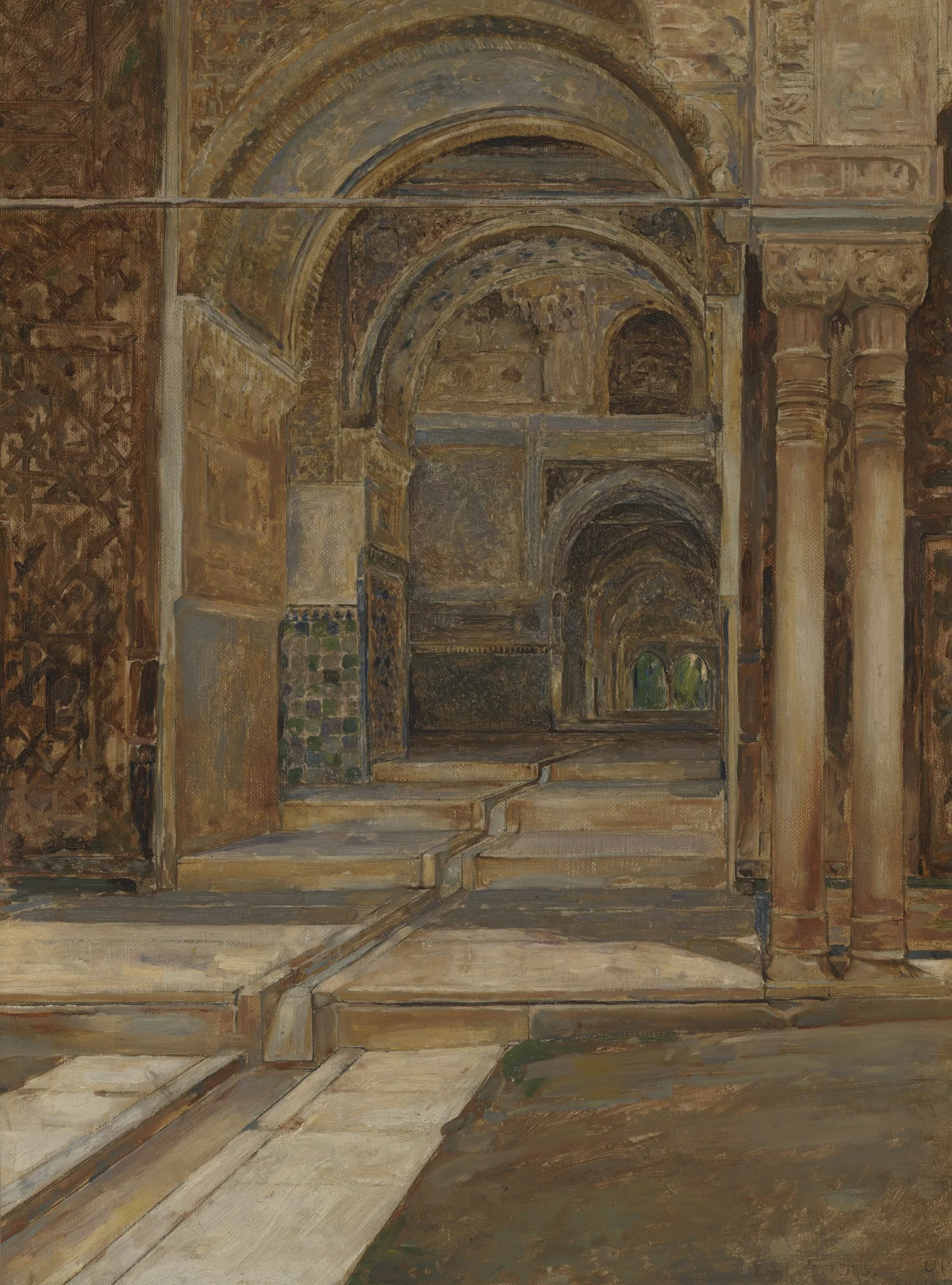 The Alhambra in Granada, detail