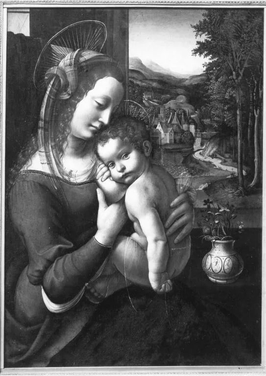 Maria mit Kind, detail