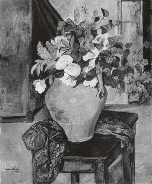 Lilacs and Peonies, detail
