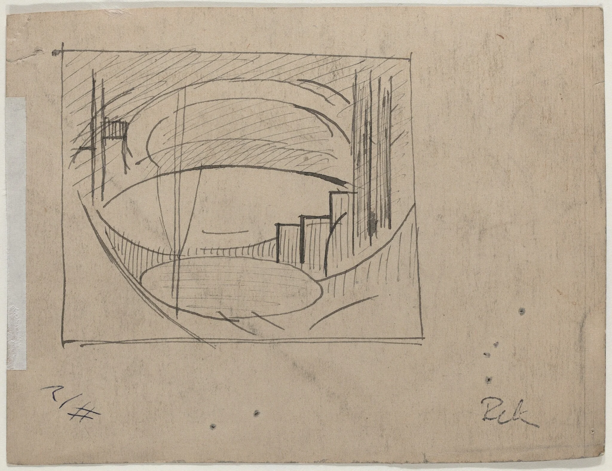 Study for "Soho" (verso), detail