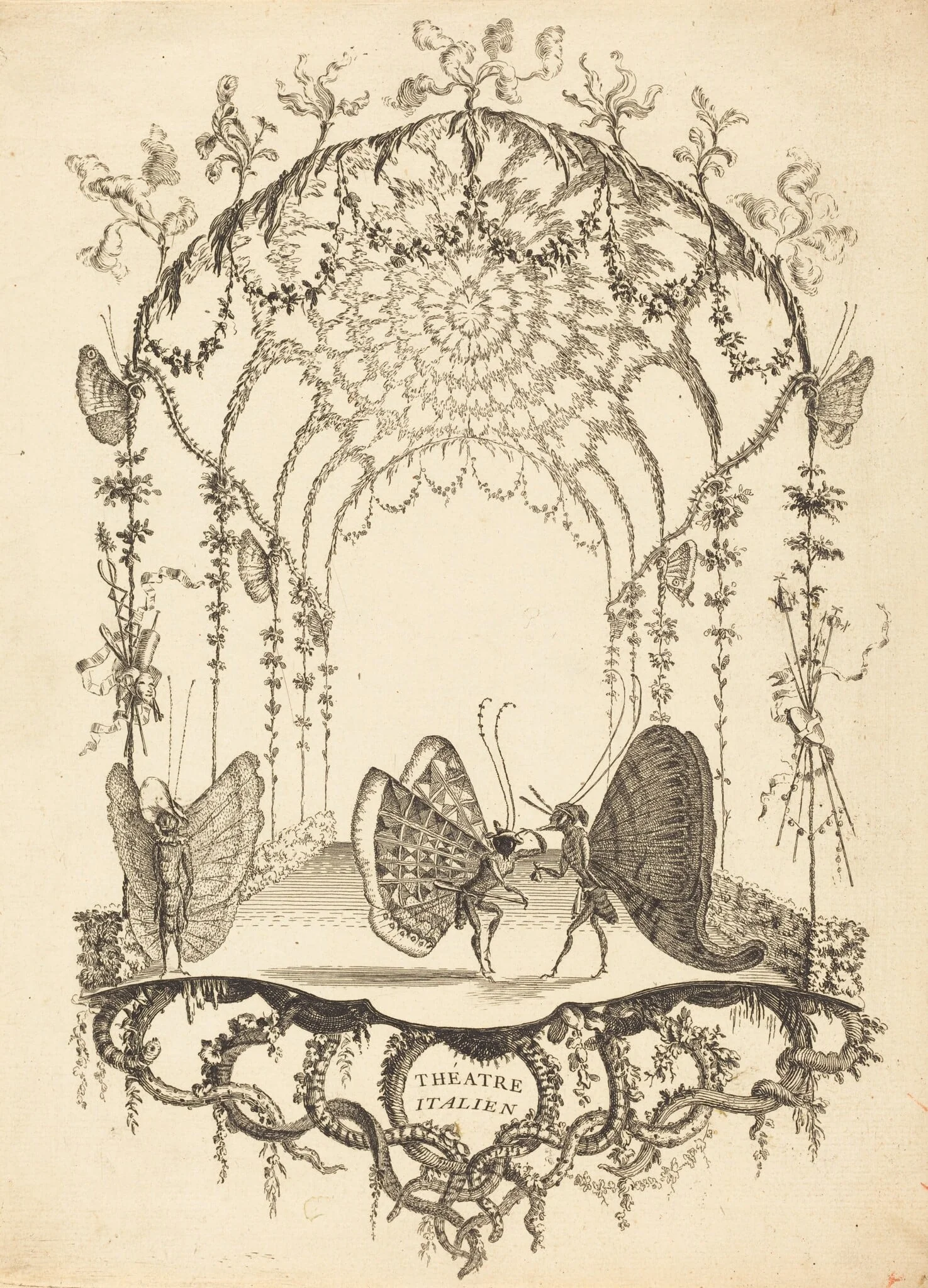 Théâtre Italien (Italian Theater), detail