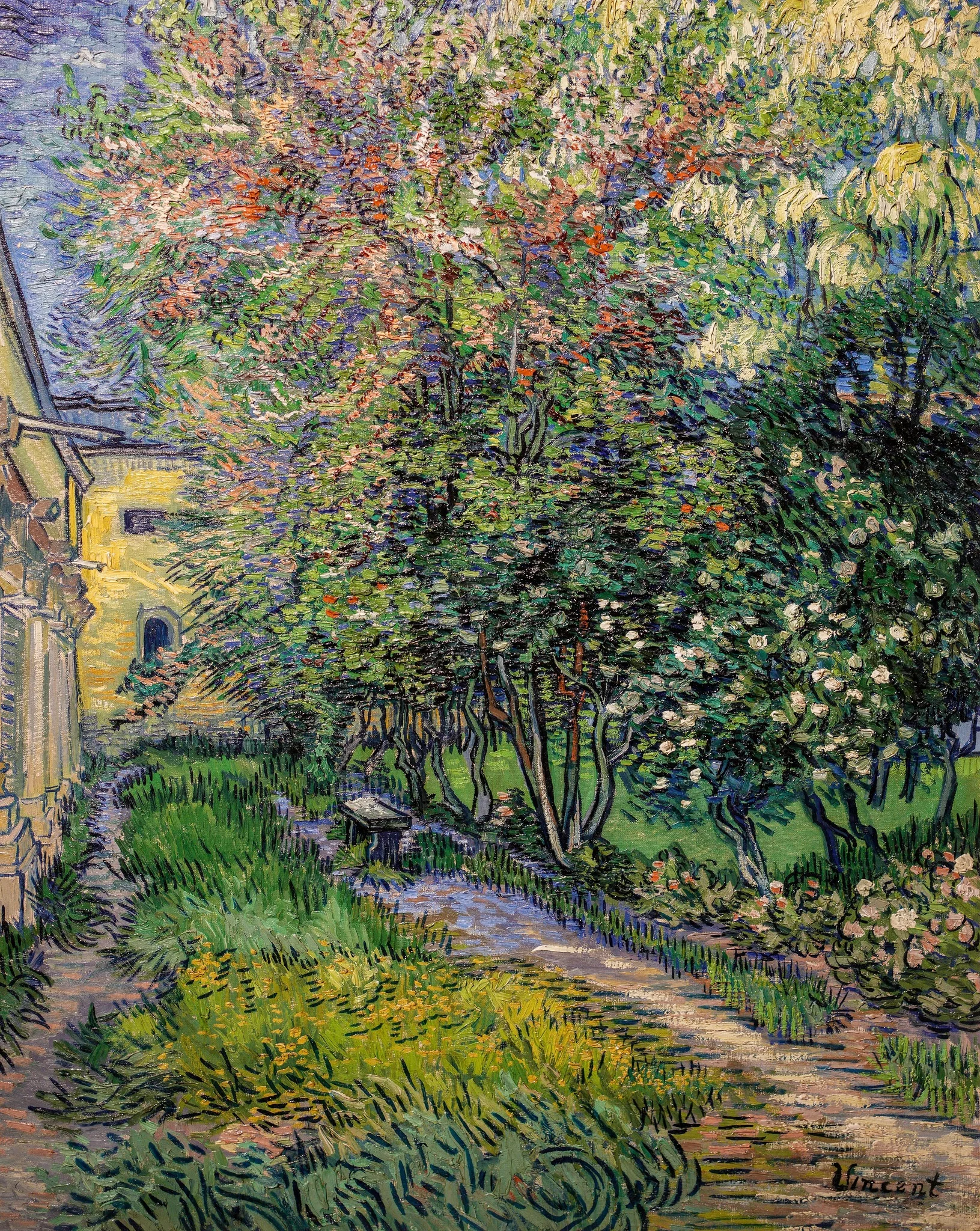 The garden at the asylum at Saint-Rémy, detail