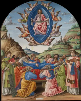The Death of the Virgin, by Bartolomeo Vivarini, tempera, 1493
