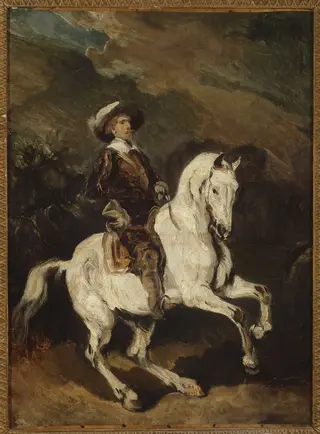 Cavalryman, by Piotr Michałowski, oil, 1838