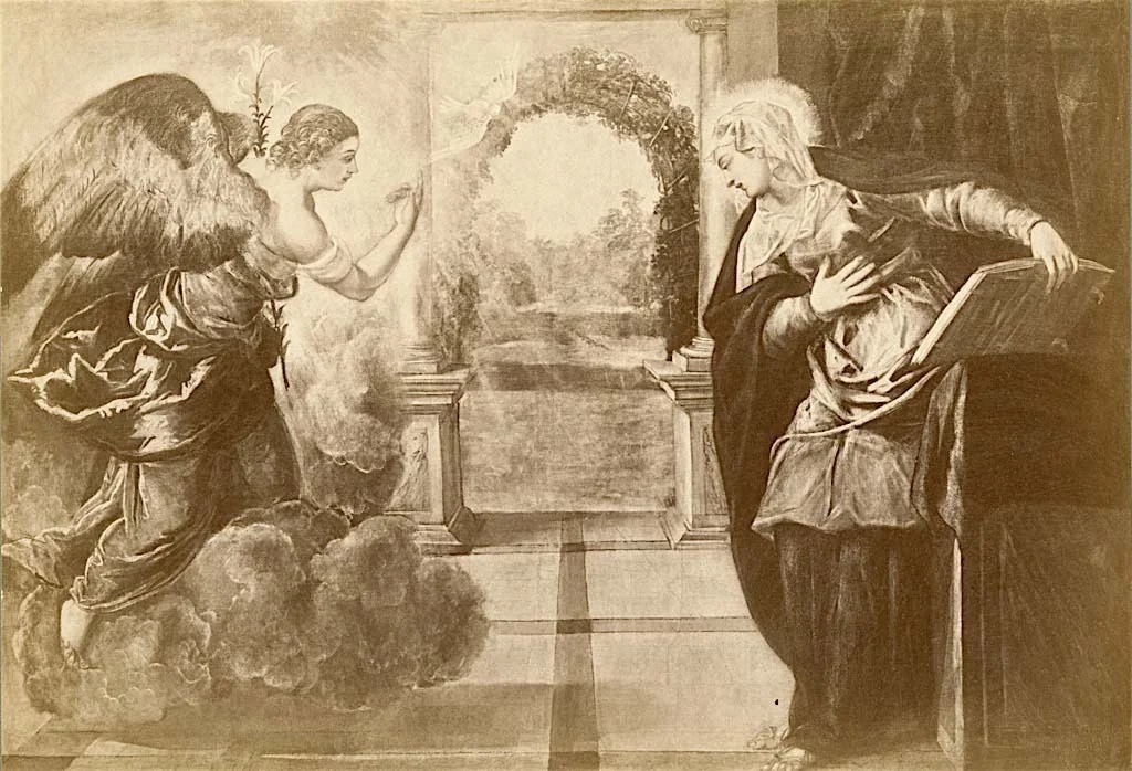 Verkündigung Mariae, detail