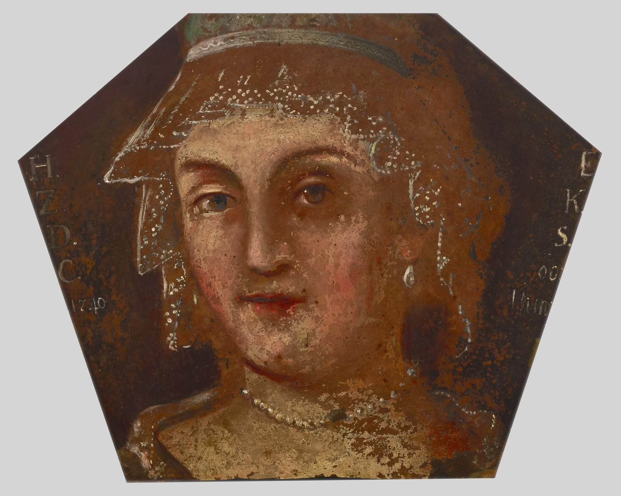 Sepulchral portrait of Ms Nieborowska from Hyżne, detail
