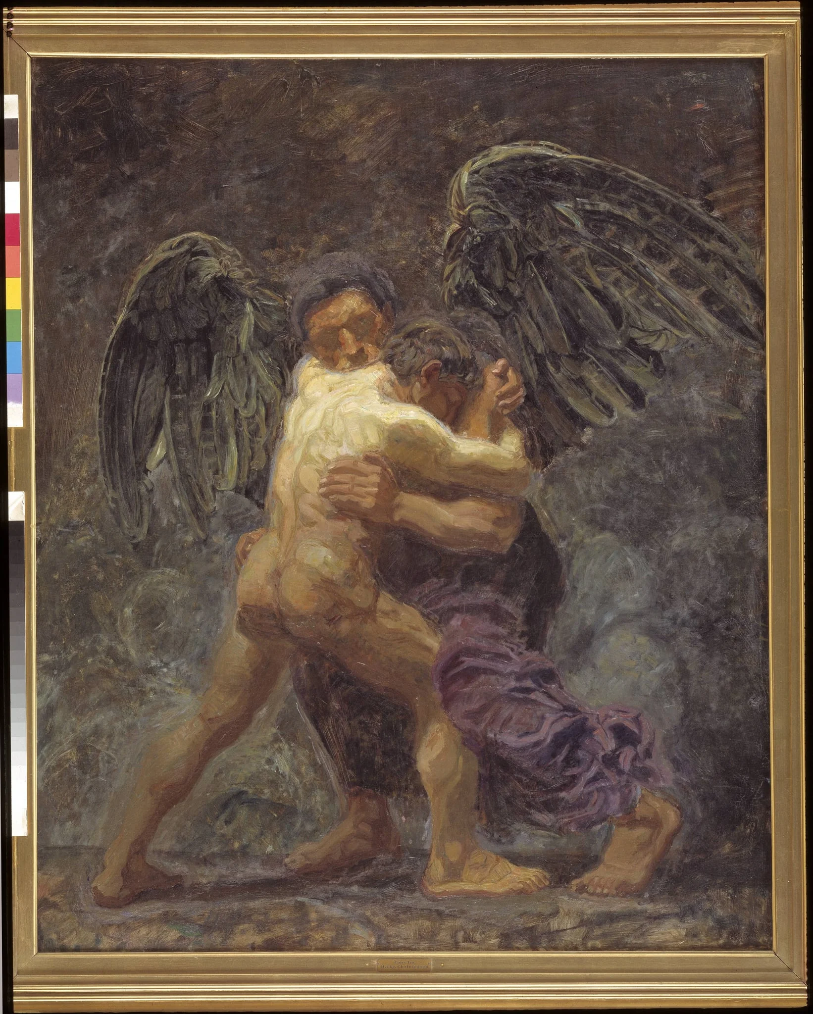 Jacob Wrestling with the Angel, detail