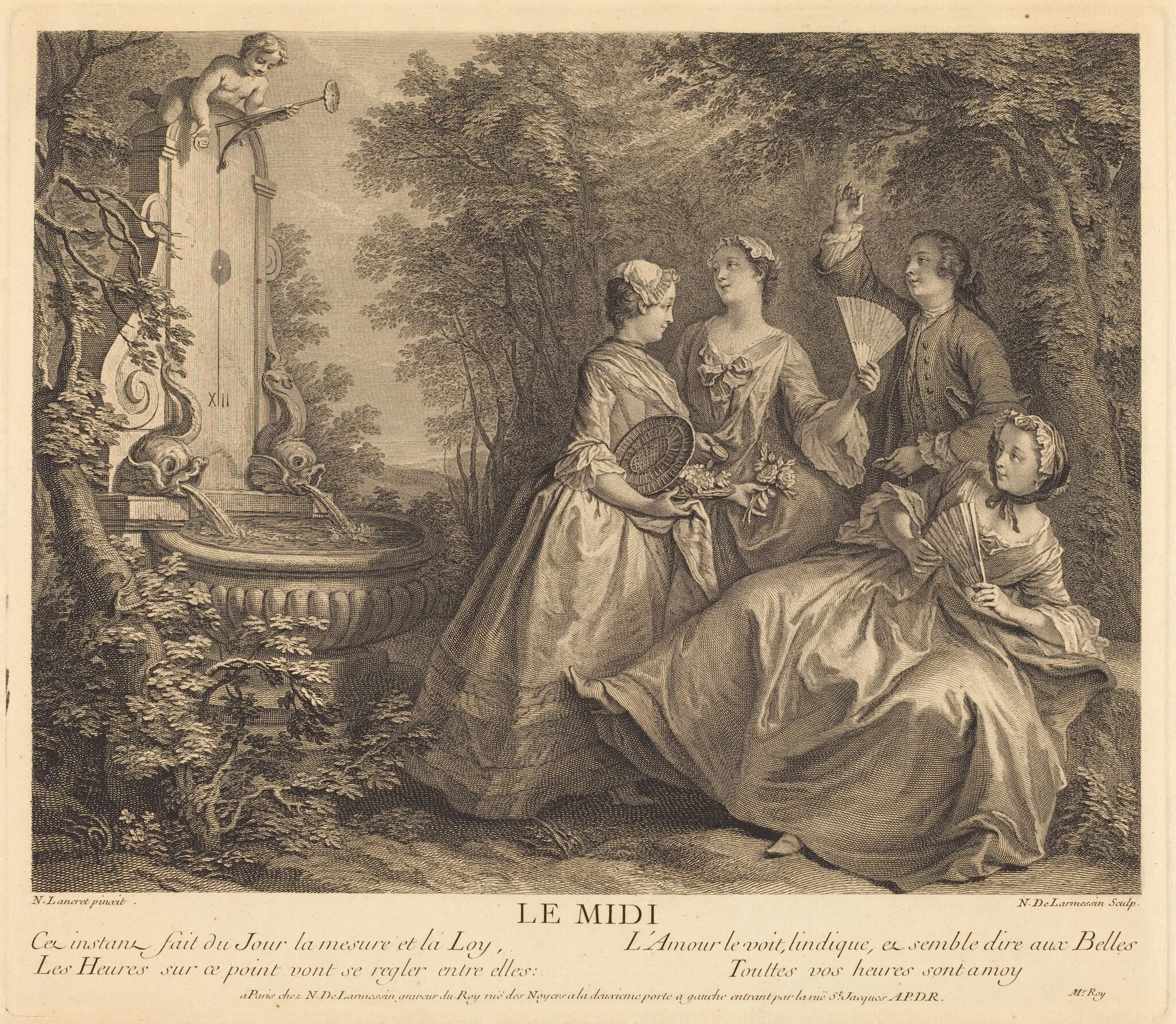 Le midi, detail