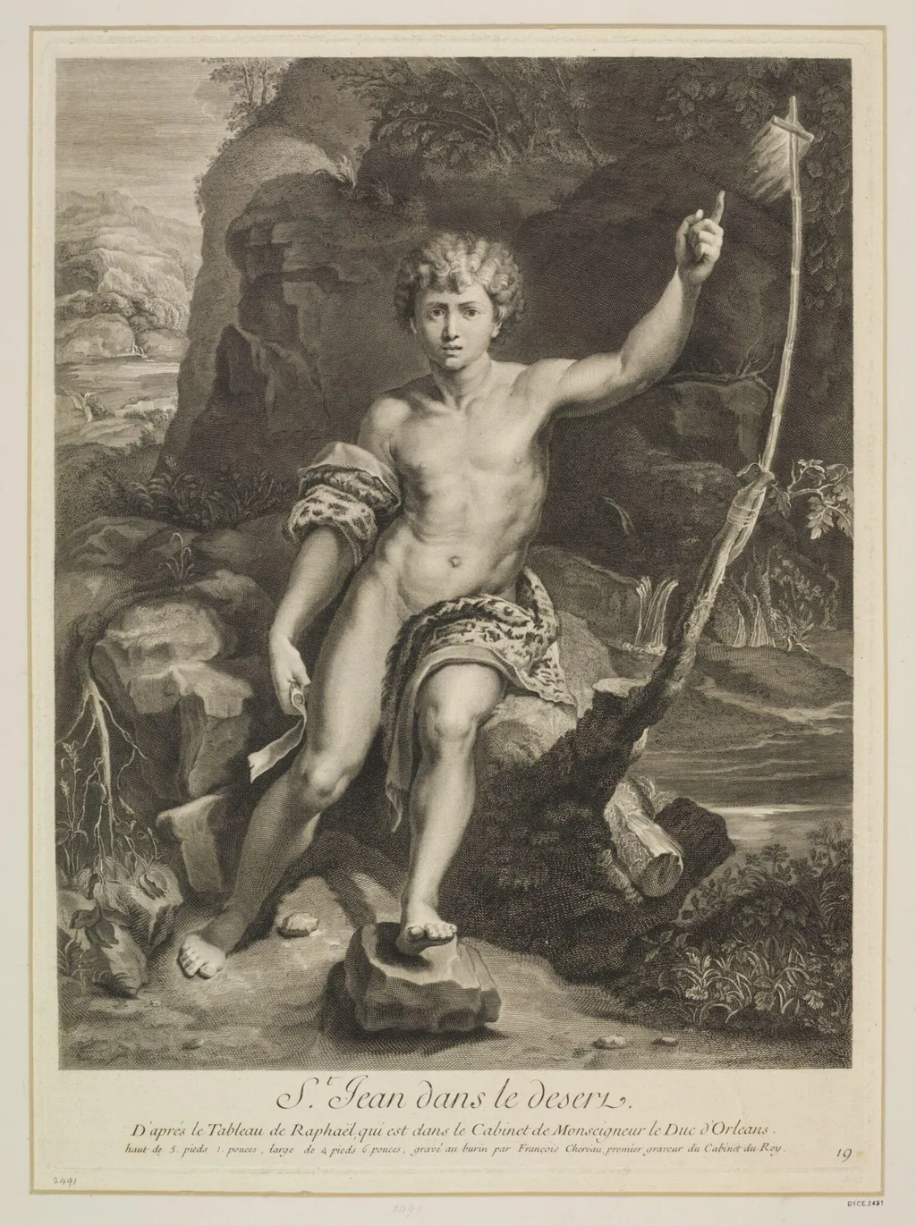 St. John in the Desert, by François Chereau, 1750