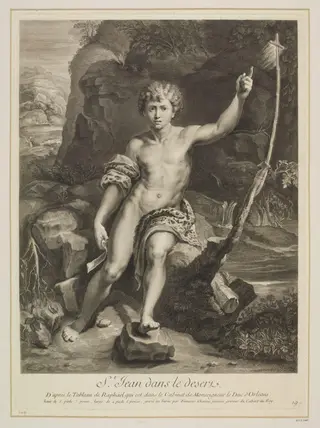 St. John in the Desert, by François Chereau, 1750