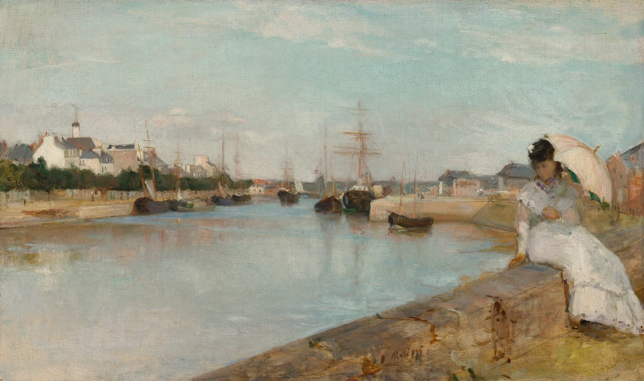 The Harbor at Lorient, detail