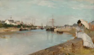 The Harbor at Lorient, by Berthe Morisot, oil, 1869