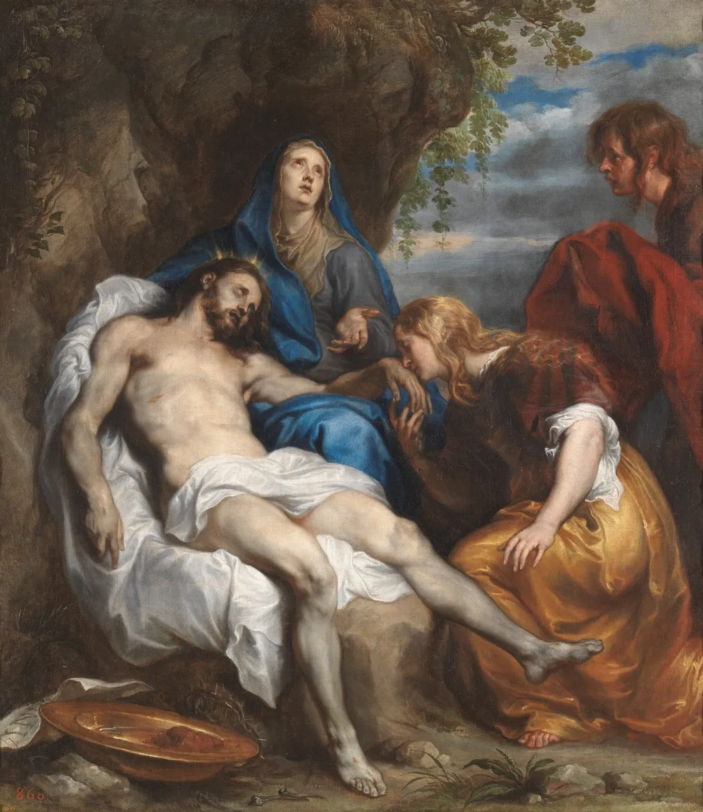 The Pietà, by Anthony van Dyck, oil, 1629