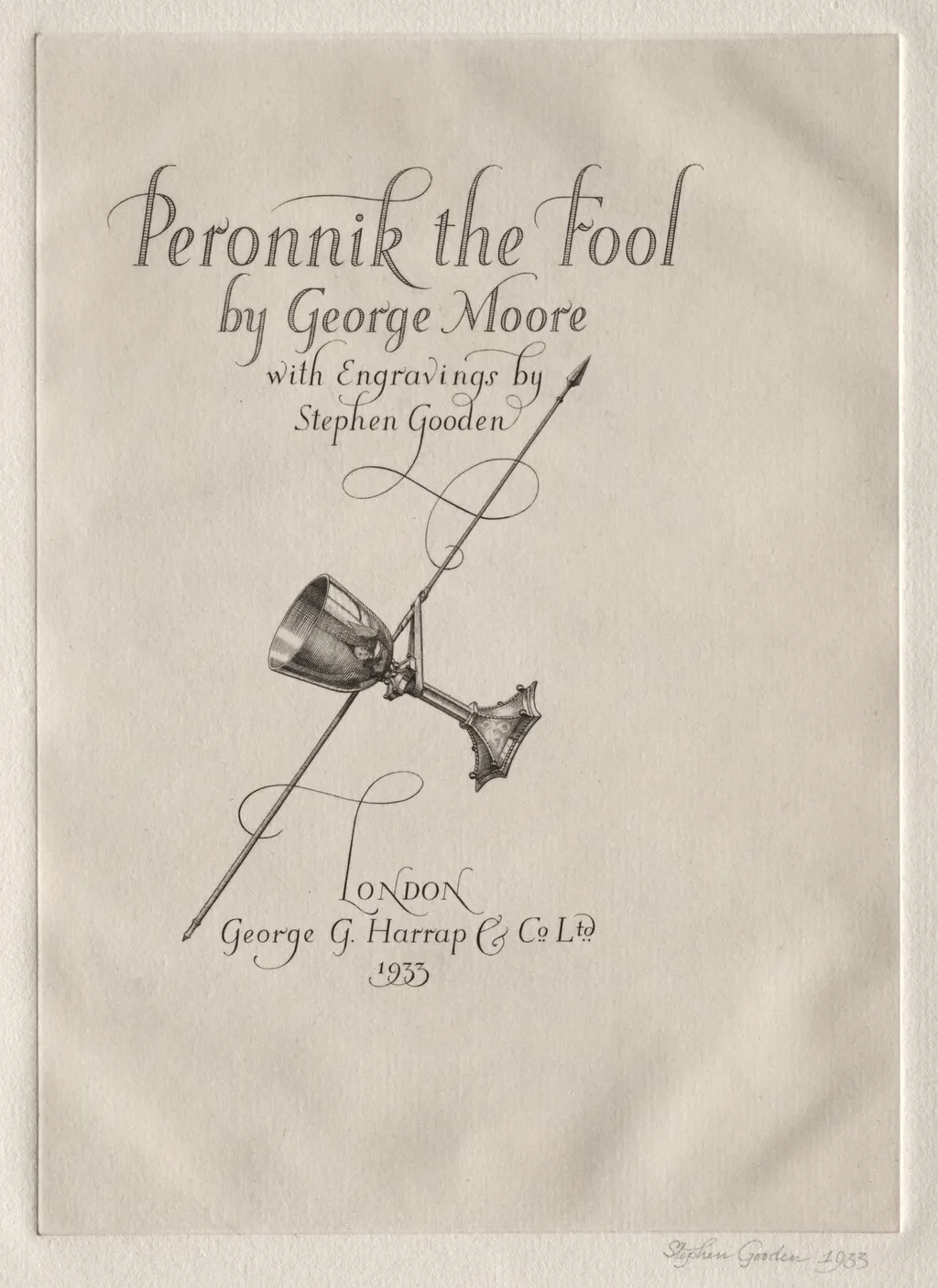 Illustrations for "Peronnik the Fool", by Stephen Gooden, 1933