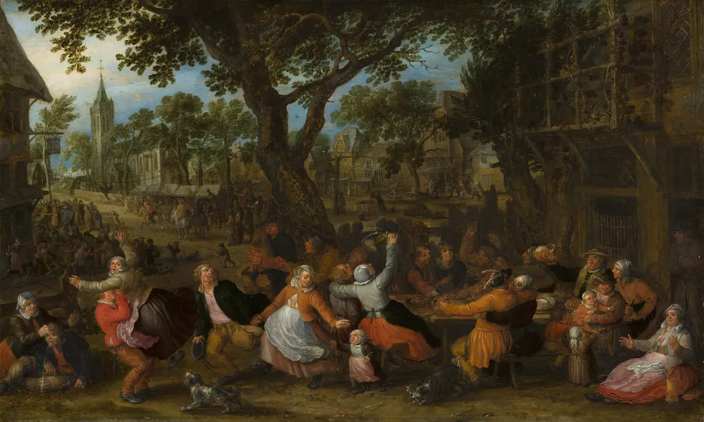 Country Fair, by David Vinckboons, oil, 1629