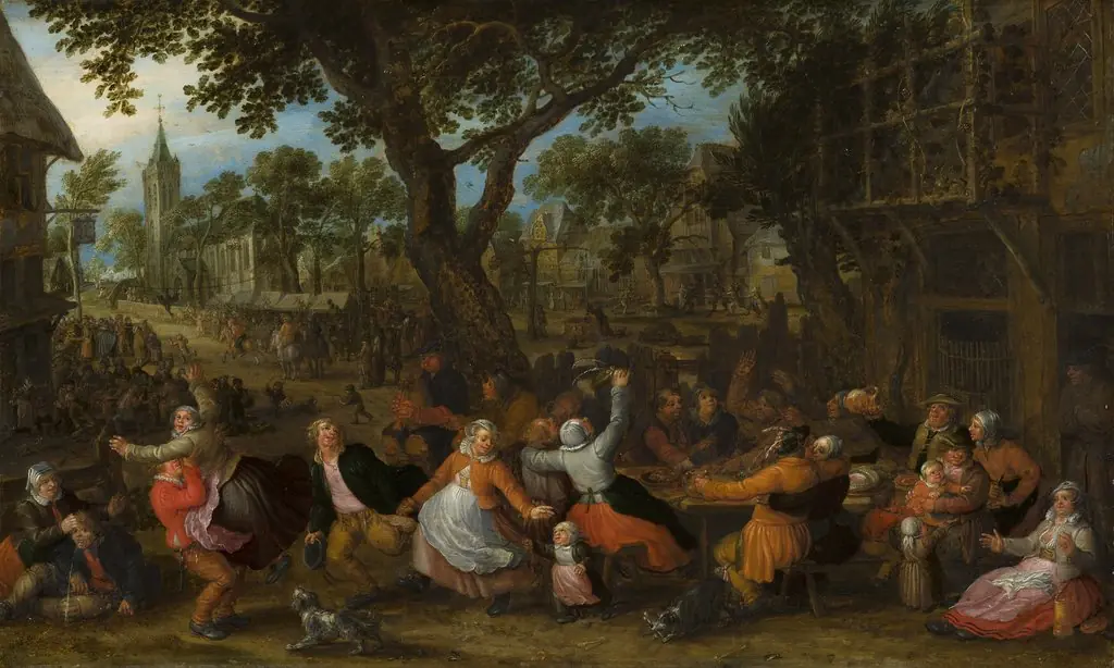 Country Fair, by David Vinckboons, oil, 1629