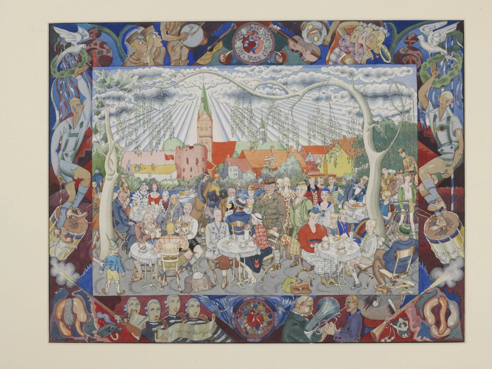 The Pleasure Garden, detail