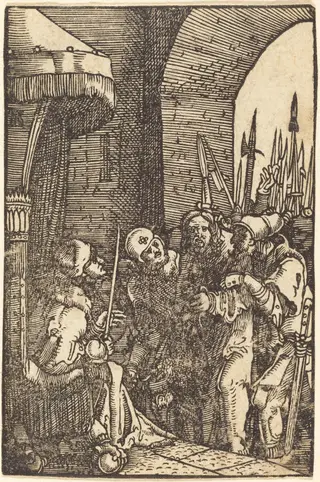 Christ before Pilate, by Albrecht Altdorfer, ink, 1513