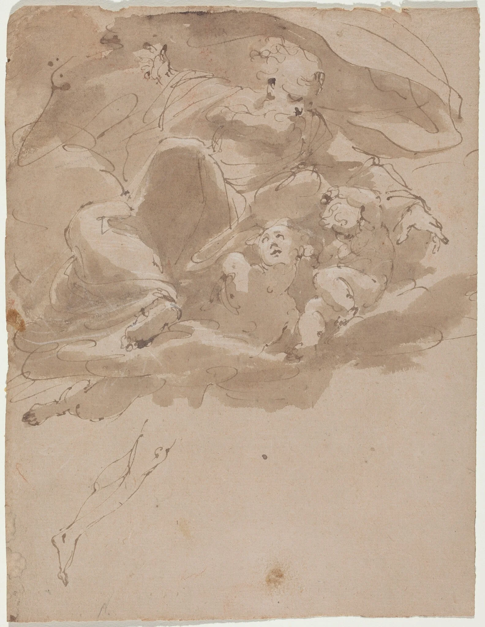 God the Father with Angels, detail