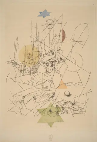 Hope and Destruction (Zerstörung und Hoffnung), by Paul Klee, watercolor, 1916