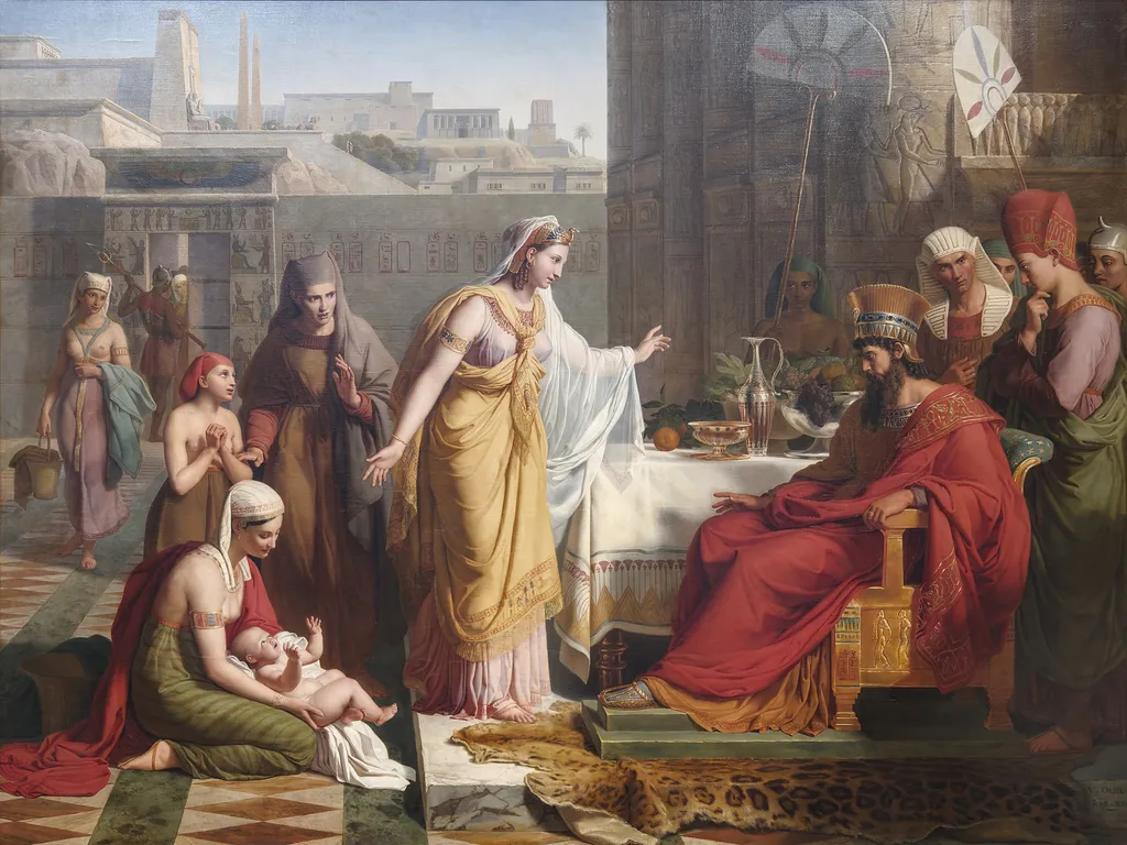 Moïse enfant présenté à Pharaon, by Victor Orsel, unspecified, 1830