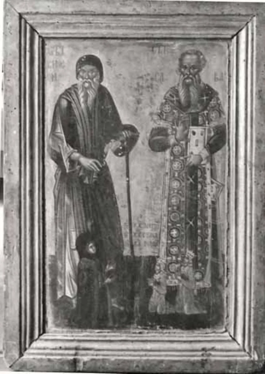 Sfinții Simeon și Sava, detail