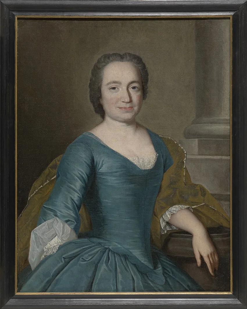 Portret van Maria de Hondt, detail