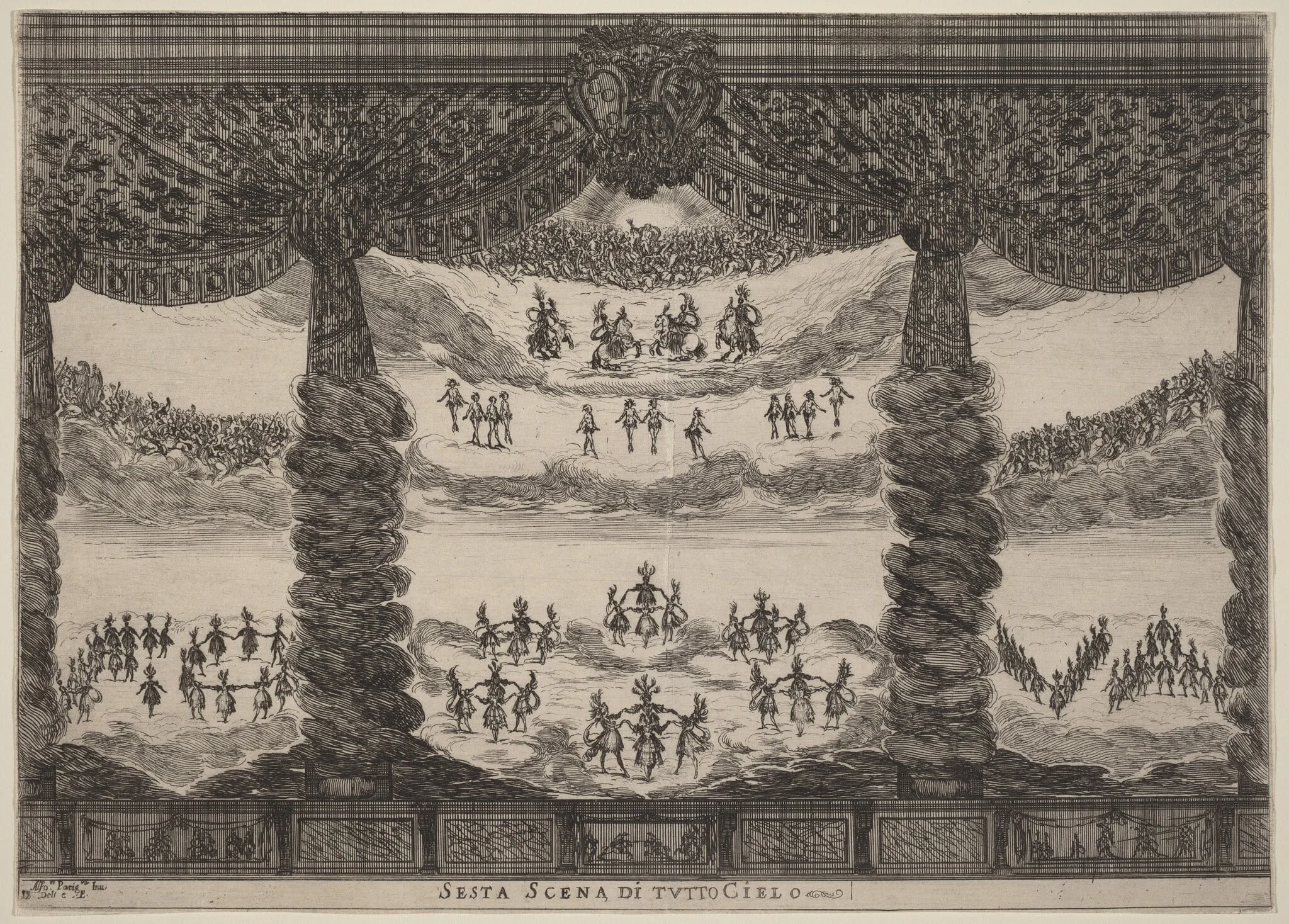 Sesta Scena di Tutto Cielo, detail