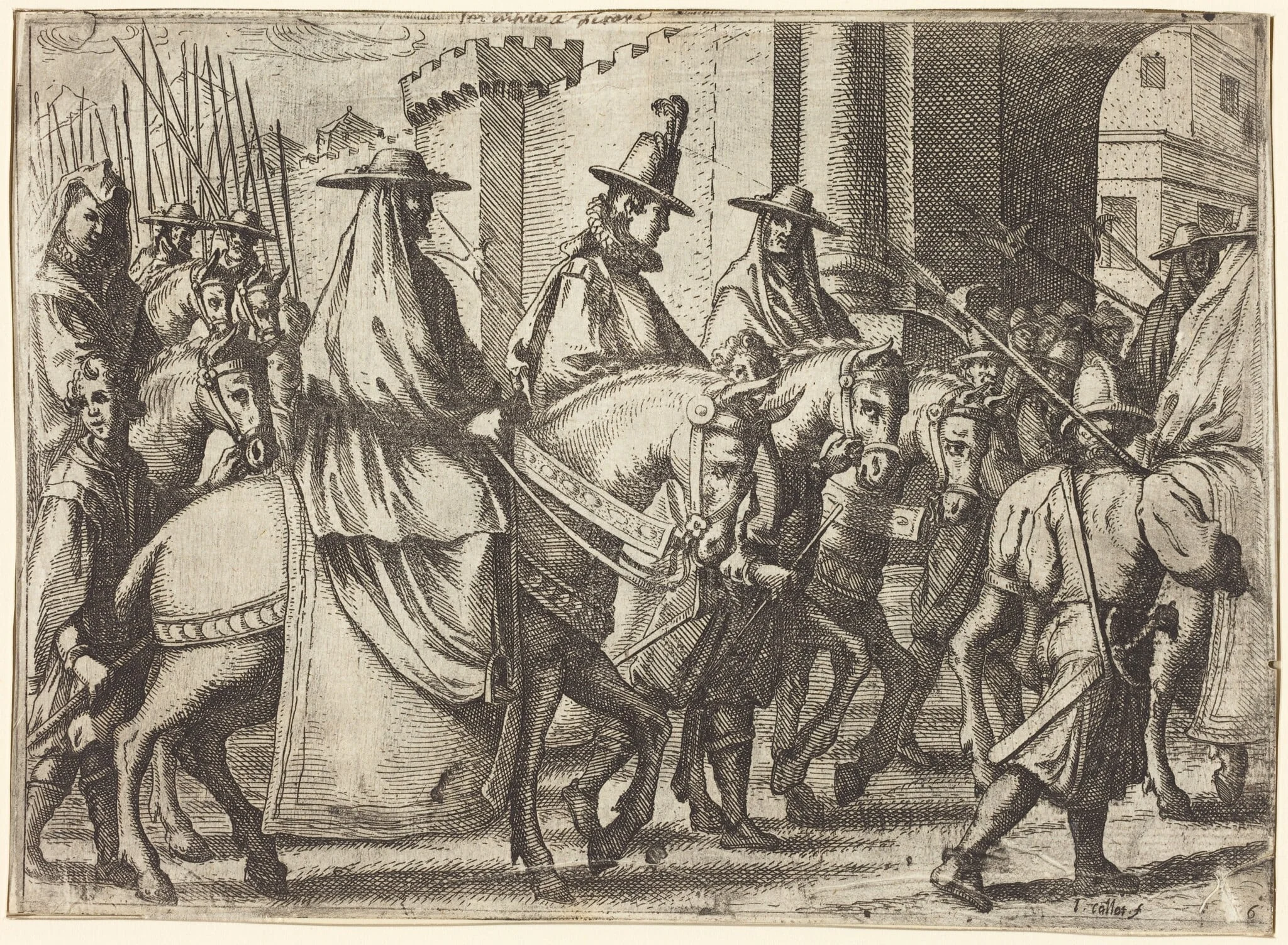 Entry into Ferrara [recto], detail