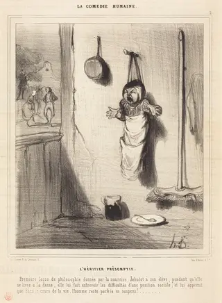 L'Héritier présomptif, by Honoré Daumier, ink, 1843
