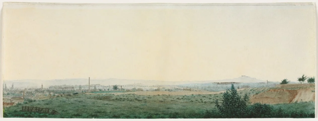 Landscape Near Paris, detail