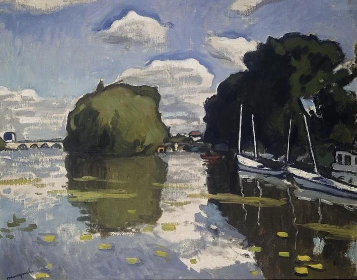 La Seine à Poissy, detail