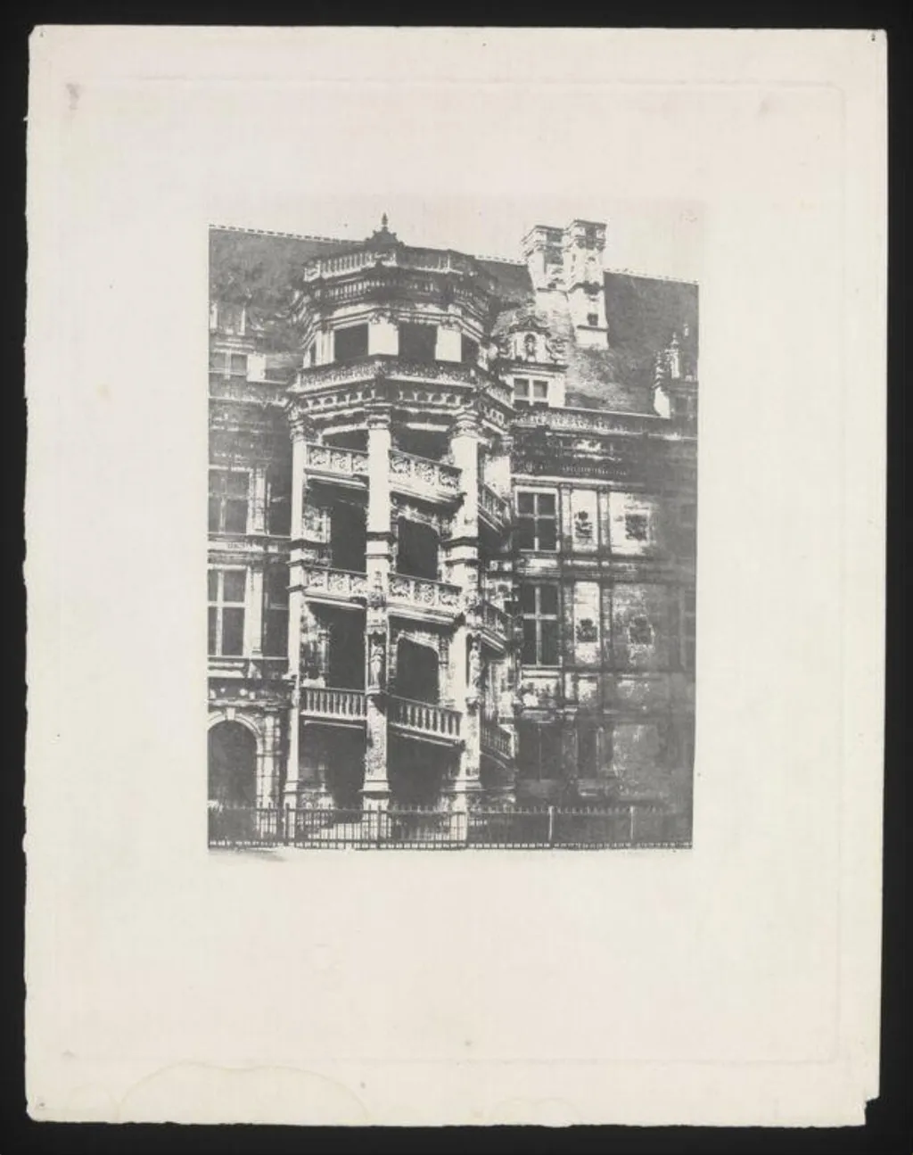 Château de Blois, by William Henry Fox Talbot, 1858