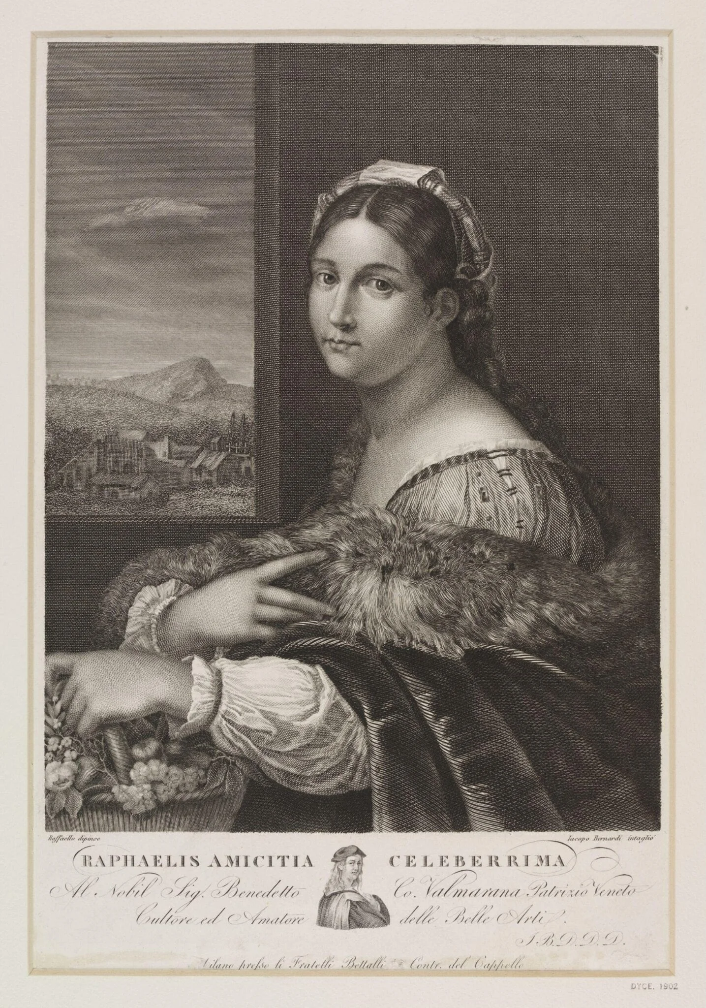 La Fornarina, detail