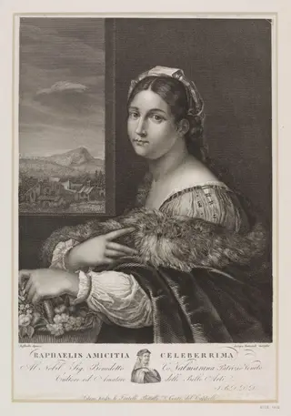 La Fornarina, by Jacopo Bernardi, 1850