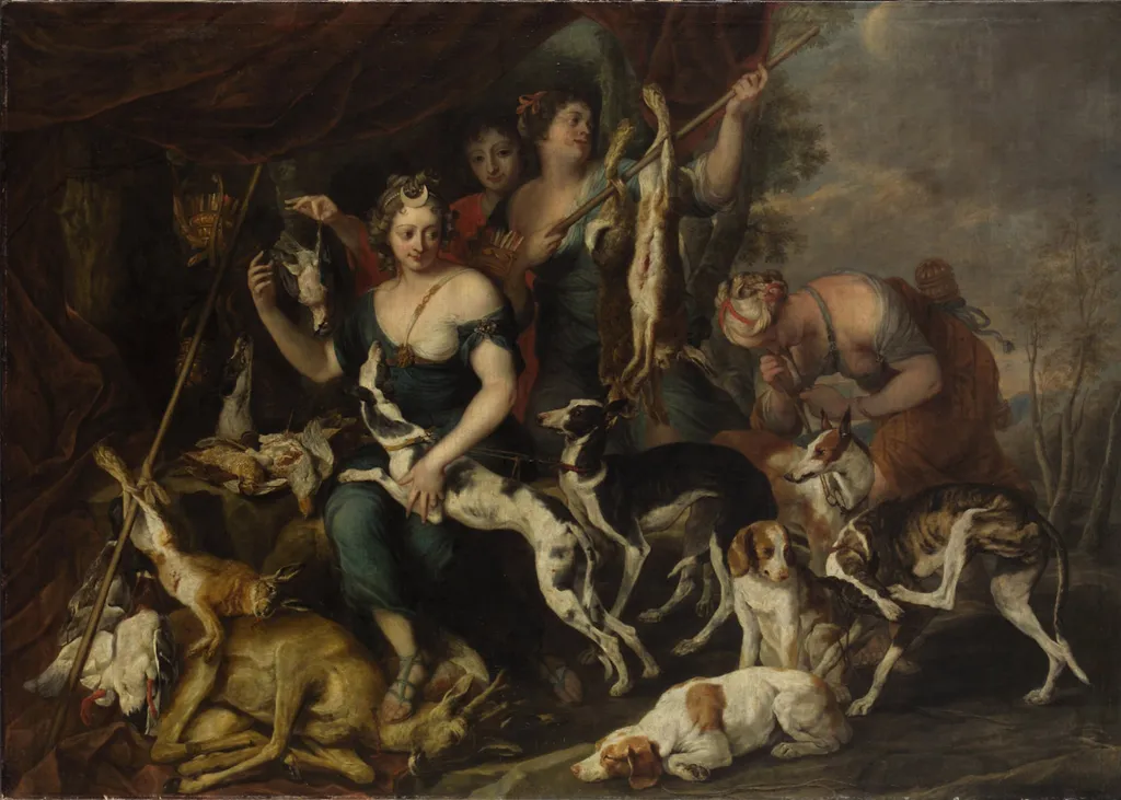 Diana's hunt, by Jan Fyt, oil, 1650