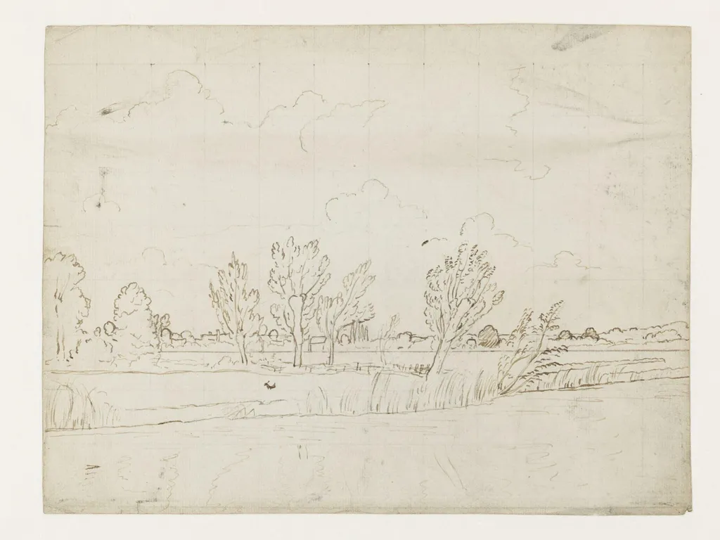 Water meadows near Salisbury, by John Constable, 1829