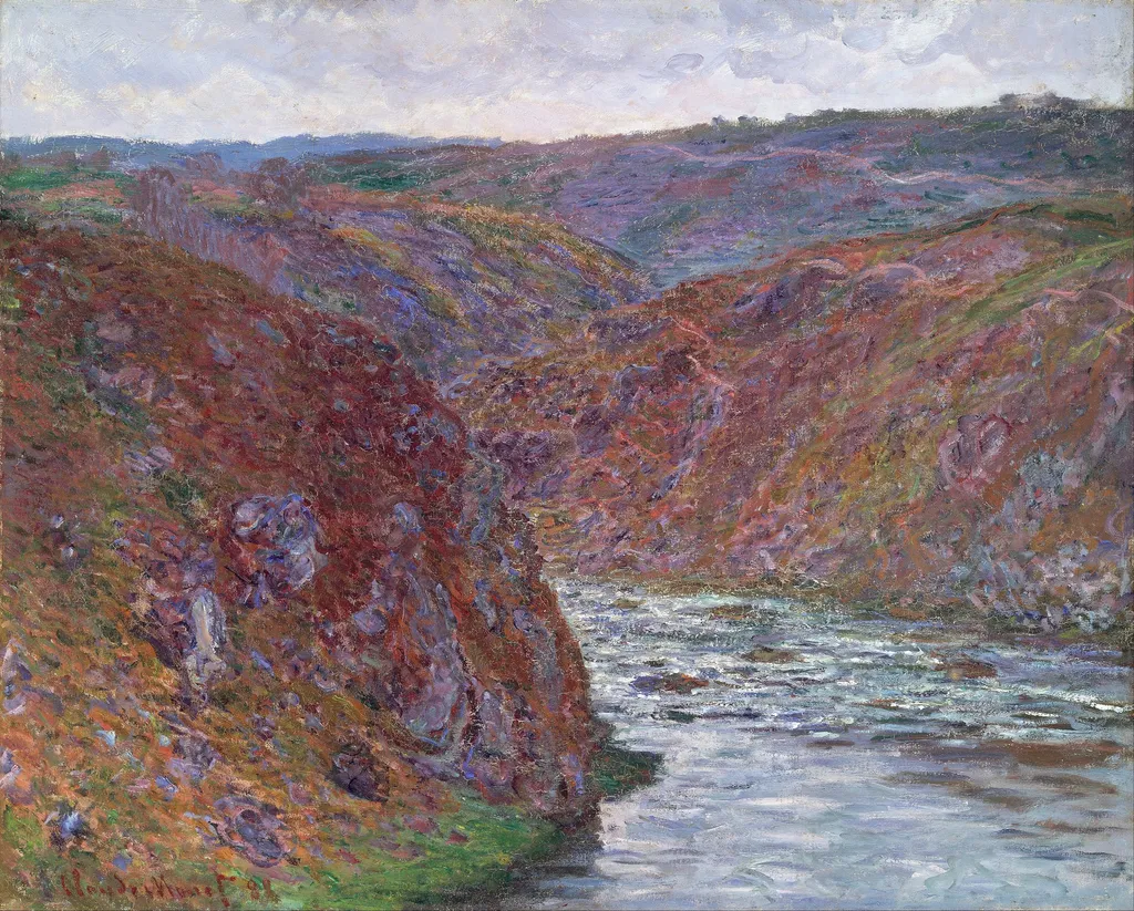 Valley of the Creuse (Gray Day), by Claude Monet, oil, 1895