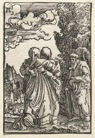 The Fall and Redemption of Man:  The Visitation, by Albrecht Altdorfer, 1515