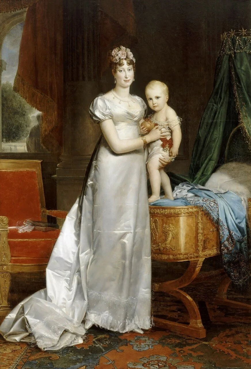 Marie-Louise, Empress of the French, and the Roi de Rome, detail