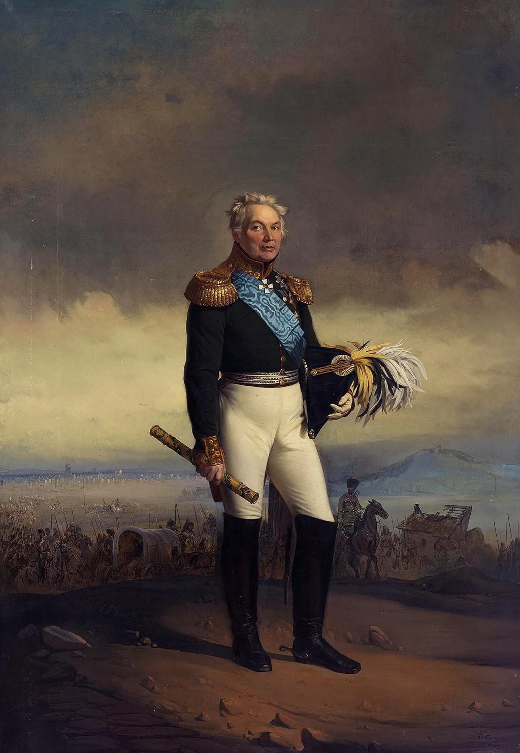 Portrait of Friedrich Wilhelm von der Osten-Sacken, detail