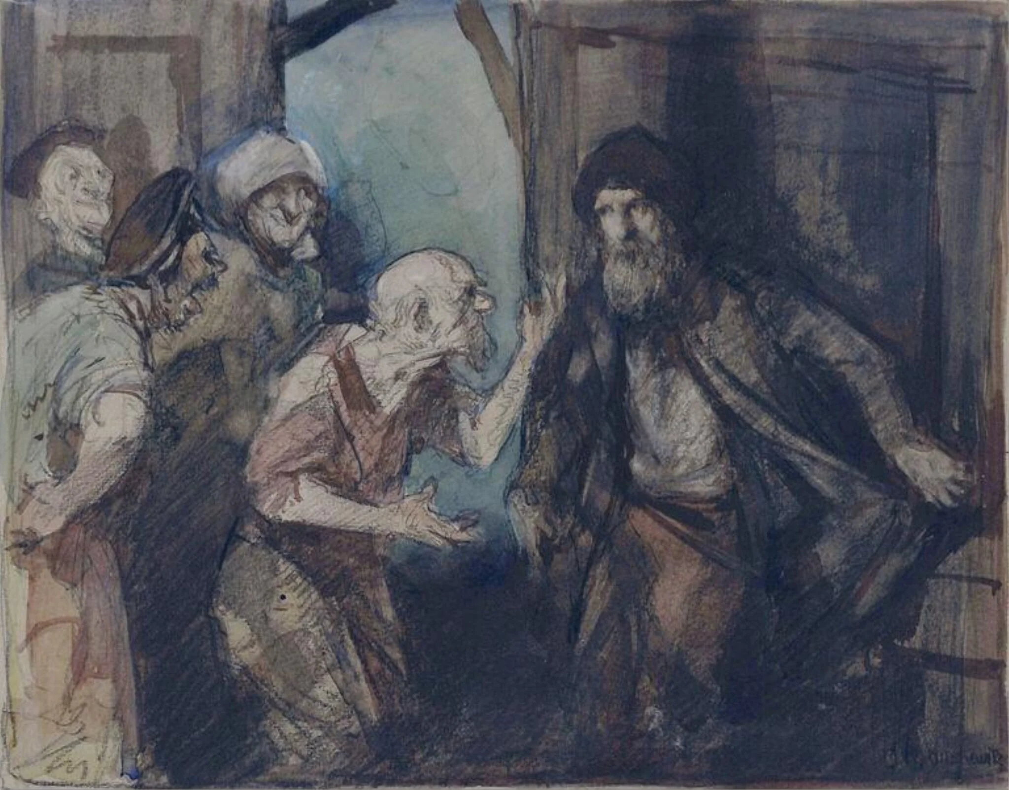 The Quarrel, detail