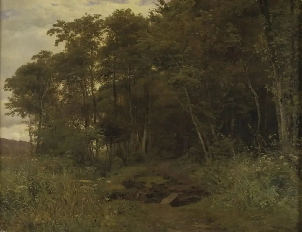 Et ellekrat, by Anton Eduard Kieldrup, oil, 1861