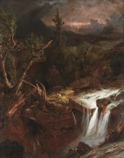The Clove - A Storm Scene in the Catskill Mountains, by Jasper Francis Cropsey, unspecified, 1851